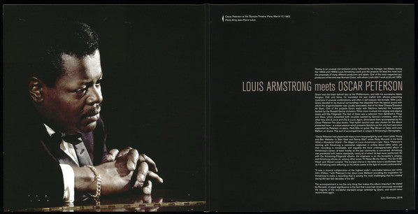 Louis Armstrong, Oscar Peterson : Louis Armstrong Meets Oscar Peterson (LP, Album, Dlx, Ltd, RE, 180)