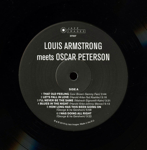 Louis Armstrong, Oscar Peterson : Louis Armstrong Meets Oscar Peterson (LP, Album, Dlx, Ltd, RE, 180)
