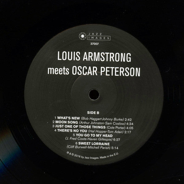 Louis Armstrong, Oscar Peterson : Louis Armstrong Meets Oscar Peterson (LP, Album, Dlx, Ltd, RE, 180)