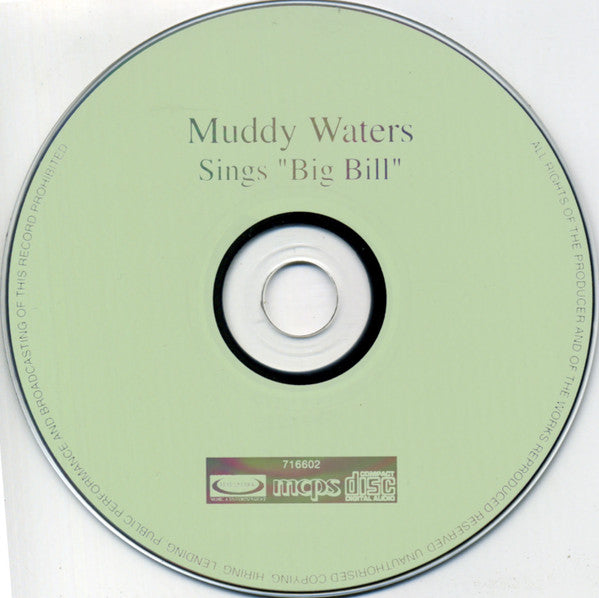 Muddy Waters : Muddy Waters Sings "Big Bill" (CD, Album, RE)