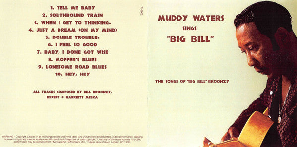 Muddy Waters : Muddy Waters Sings "Big Bill" (CD, Album, RE)