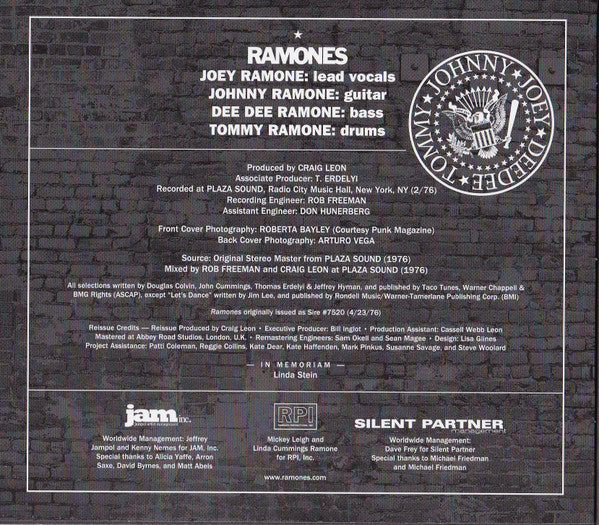 Ramones : Ramones (CD, Album, RE, RM, 40t)
