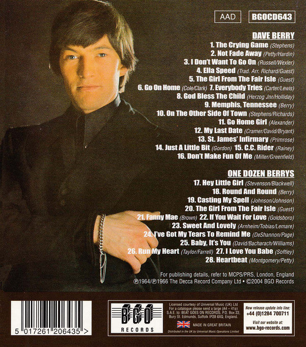 Dave Berry : Dave Berry / One Dozen Berrys (CD, Comp, Mono, RM)