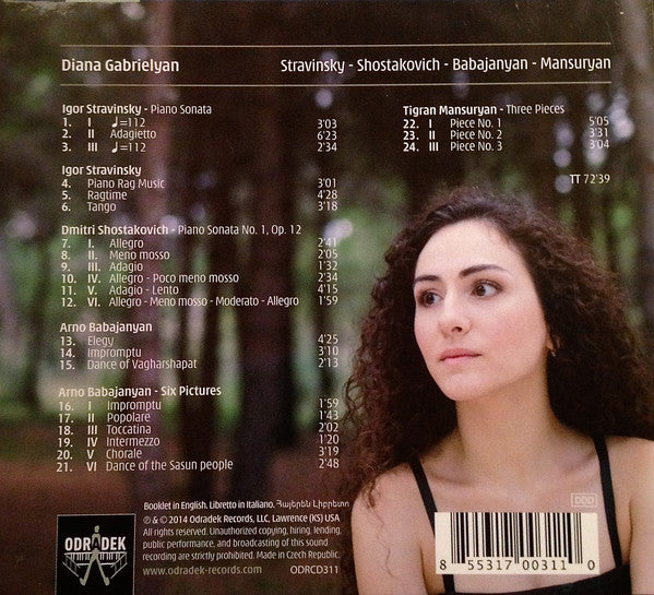 Diana Gabrielyan – Stravinsky* / Shostakovich* / Babajanyan* / Mansurian* : Untitled (CD, Album)
