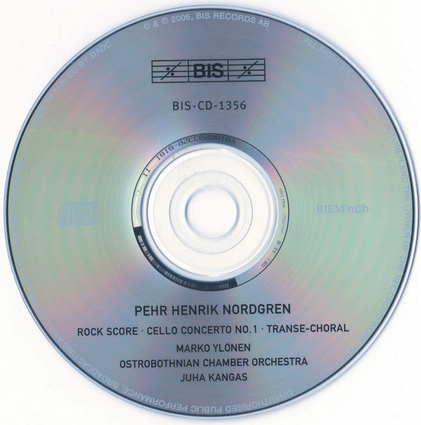Pehr Henrik Nordgren / Marko Ylönen, Ostrobothnian Chamber Orchestra, Juha Kangas : Rock Score • Cello Concerto No. 1 • Transe-Choral (CD, Album)