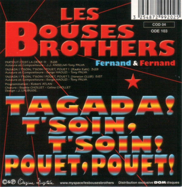 Les Bouses Brothers : Partout C'est La Crise (CD, Single, Promo, Car)