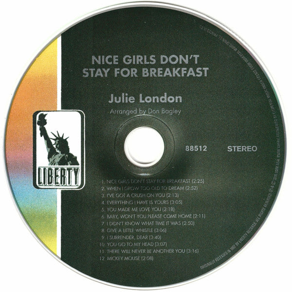 Julie London : Nice Girls Don't Stay For Breakfast (CD, Album, Ltd, RE, RM)