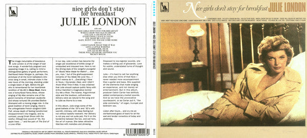 Julie London : Nice Girls Don't Stay For Breakfast (CD, Album, Ltd, RE, RM)