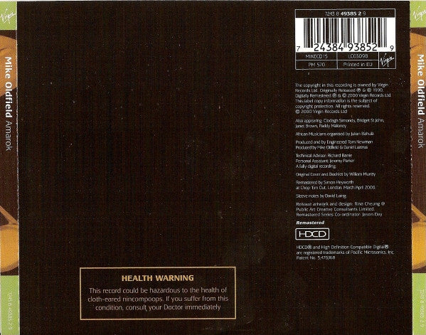 Mike Oldfield : Amarok (HDCD, Album, RE, RM)