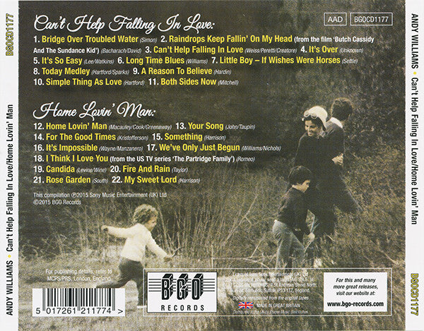Andy Williams : Can't Help Falling In Love / Home Lovin' Man (CD, Comp, RM)