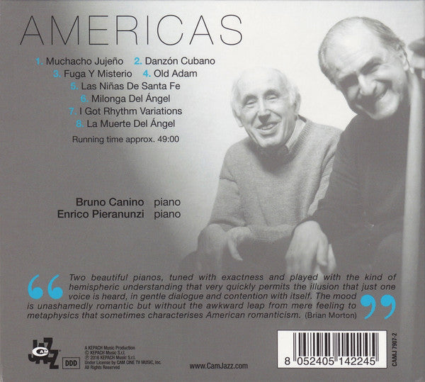 Bruno Canino, Enrico Pieranunzi : Americas (CD, Album)