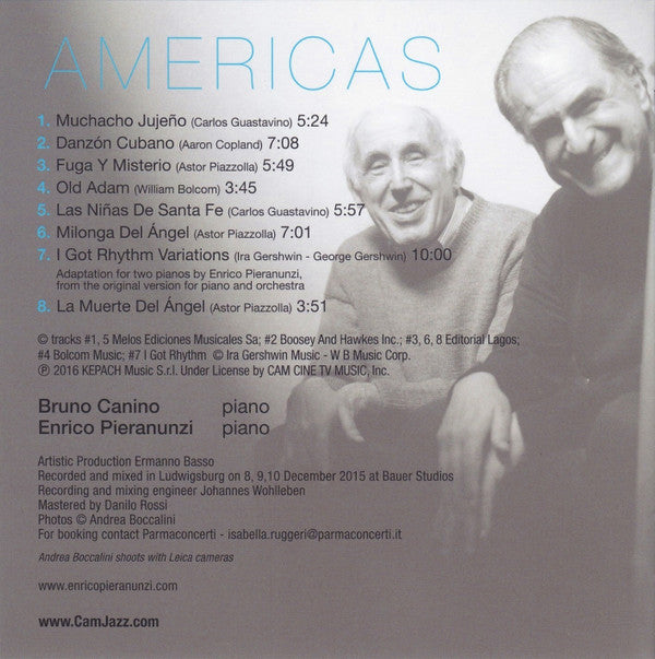 Bruno Canino, Enrico Pieranunzi : Americas (CD, Album)