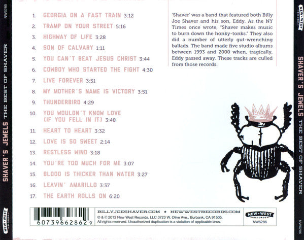 Shaver : Shaver's Jewels: The Best Of Shaver (CD, Album, Comp)