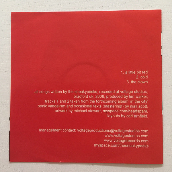 The Sneakypeeks : A Little Bit Red (CD, Single)