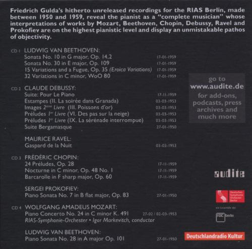 Friedrich Gulda : The Early RIAS Recordings (4xCD, Album + Box)