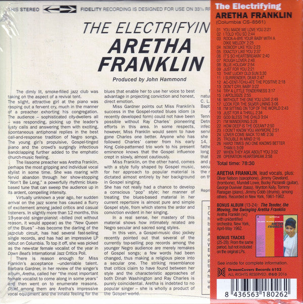 Aretha Franklin : The Electrifying Aretha Franklin (CD, Album, Comp, Ltd, RM)