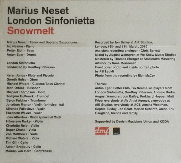 Marius Neset, London Sinfonietta : Snowmelt (CD, Album)