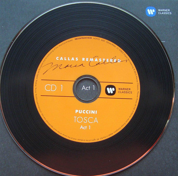 Puccini* / Maria Meneghini Callas*, Giuseppe di Stefano, Tito Gobbi, Franco Calabrese, Angelo Mercuriali, Alvaro Cordova, Dario Caselli, Melchiorre Luise, Victor De Sabata, Vittore Veneziani, L'Ente Autonomo Del Teatro Alla Scala* : Tosca (2xCD, Album, Mono, RE, RM, Car)