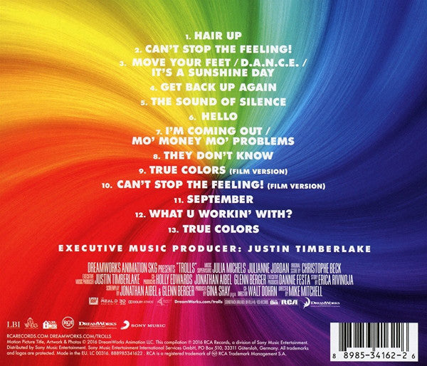 Various : Trolls (Original Motion Picture Soundtrack) (CD)