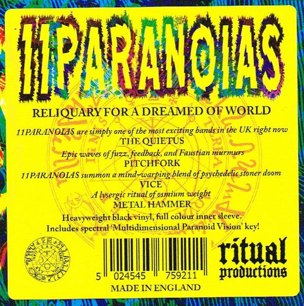 11PARANOIAS : Reliquary For A Dreamed Of World (LP, Album)