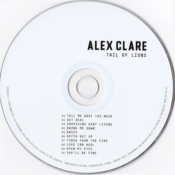 Alex Clare (2) : Tail Of Lions (CD, Album, Dig)