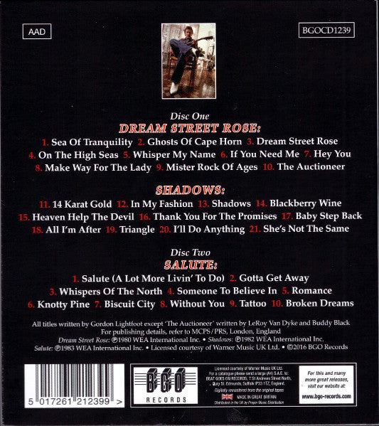 Gordon Lightfoot : Dream Street Rose / Shadows / Salute (2xCD, Comp, RM)