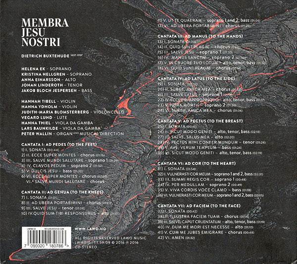 Dieterich Buxtehude, Vox Scaniensis, Peter Wallin : Membra Jesu Nostri (CD)
