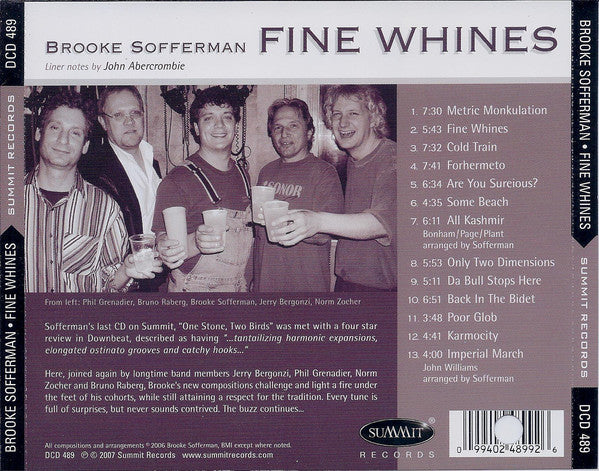 Brooke Sofferman : Fine Whines (CD, Album)