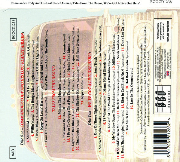 Commander Cody And His Lost Planet Airmen : Commander Cody And His Lost Planet Airmen / Tales From The Ozone / We've Got A Live One Here! (CD, Comp + CD, Album, RE)