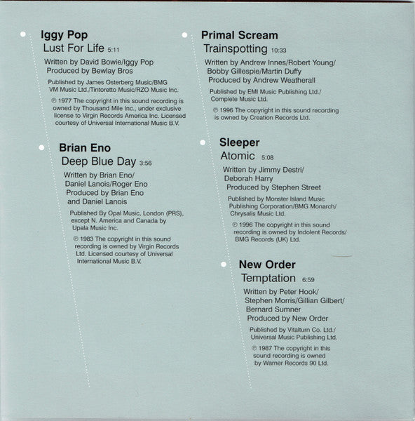 Various : Trainspotting (Music From The Motion Picture) (CD, Comp)