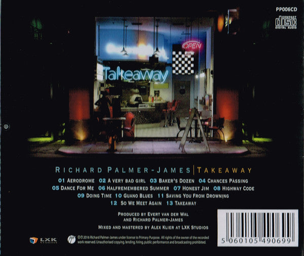 Richard Palmer-James : Takeaway (CD, Album)