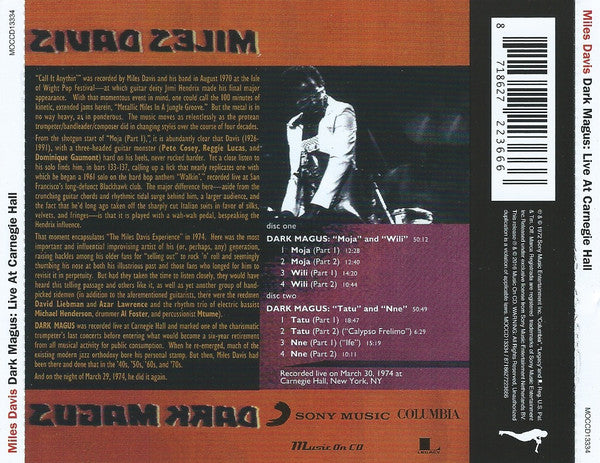 Miles Davis : Dark Magus: Live At Carnegie Hall (2xCD, Album, RE, RM)