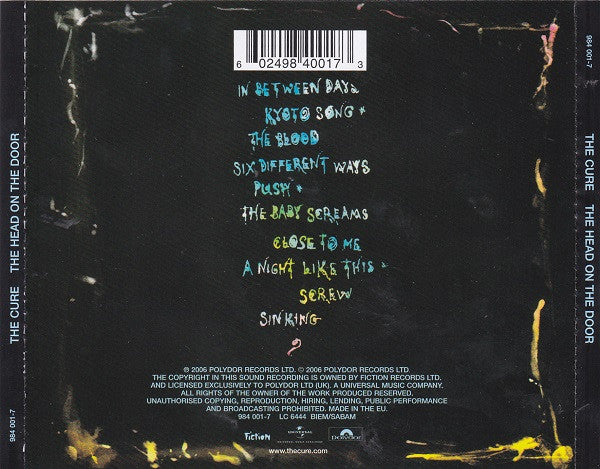 The Cure : The Head On The Door (CD, Album, RE, RM)
