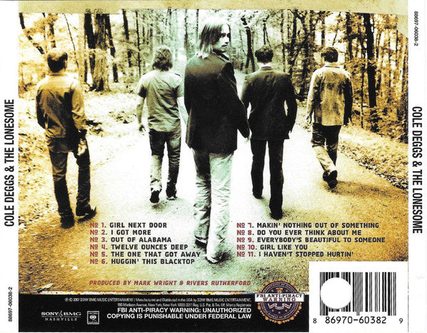 Cole Deggs & The Lonesome : Cole Deggs & The Lonesome (CD, Album)