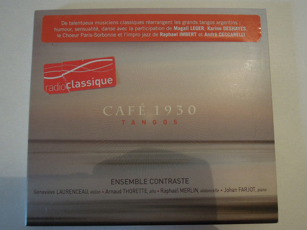 Ensemble Contraste, Astor Piazzolla : Café 1930 - Tangos (CD)