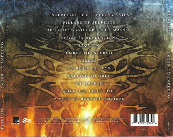 Trivium : Ember To Inferno (CD, Album, RE)