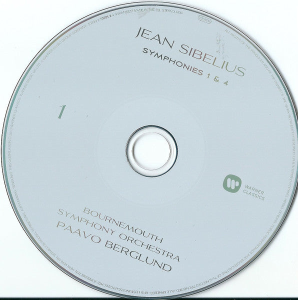 Jean Sibelius, Paavo Berglund, Bournemouth Symphony Orchestra : Complete Symphonies · Tapiola · Karelia Suite · Finlandia · The Bard (4xCD, Comp, RE, RM)