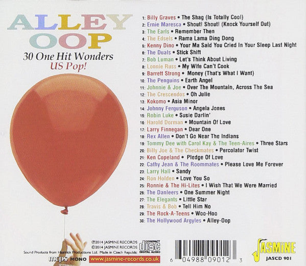 Various : Alley Oop - 30 One Hit Wonders - US Pop ! (CD, Comp, Mono)