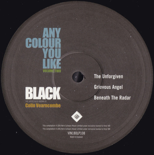 Black (2) The Artist Also Known As Colin Vearncombe : Any Colour You Like Volume Two (2xLP, Comp, Ltd, Har)