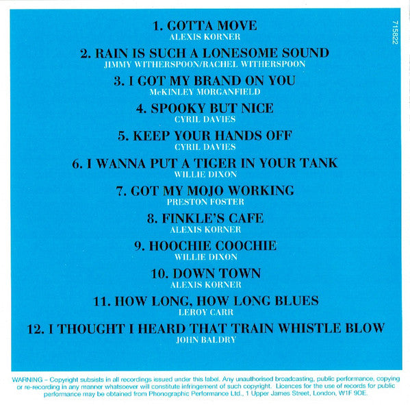 Blues Incorporated : R & B From The Marquee (CD, Album, RE)