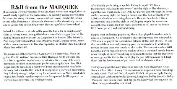 Blues Incorporated : R & B From The Marquee (CD, Album, RE)