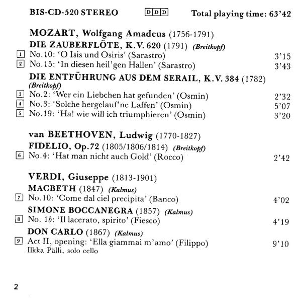 Matti Salminen (2), Lahti Symphony Orchestra, Eri Klas : Opera Arias (CD)