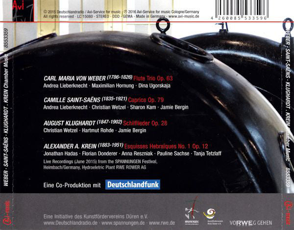 Carl Maria von Weber · Camille Saint-Saëns · August Klughardt · Alexander Krein - Festival Ensemble Spannungen : Chamber Music (CD, Album)