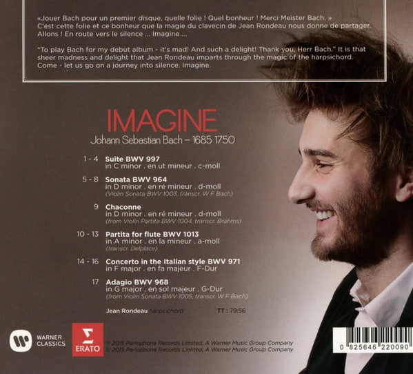 Johann Sebastian Bach - Jean Rondeau : Imagine (CD, Album)