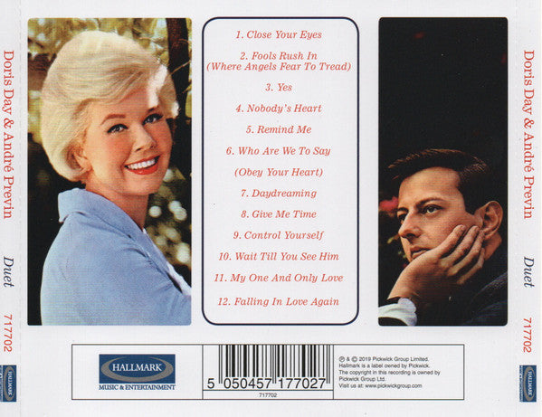 Doris Day And André Previn With The André Previn Trio : Duet (CD, Album, RE)