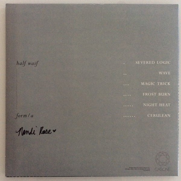Half Waif : Form/a (12", EP, Ltd)