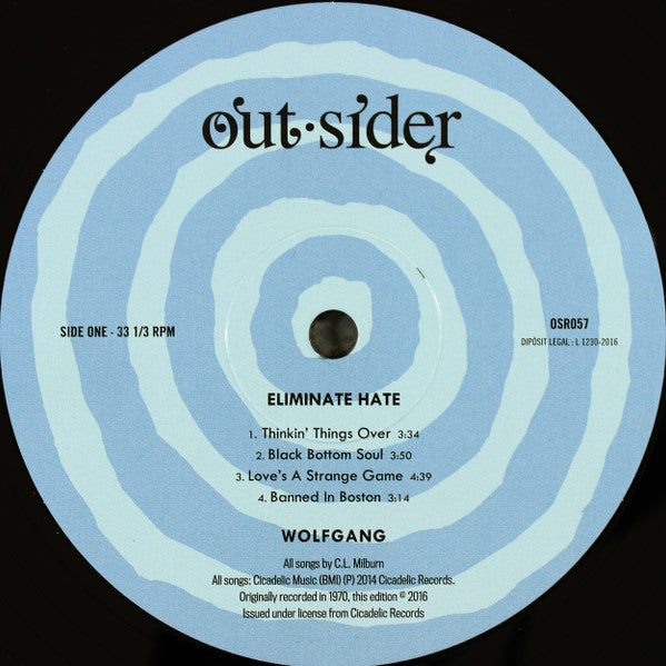 Wolfgang (41) : Eliminate Hate (LP, Album)