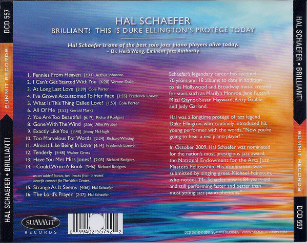 Hal Schaefer : Brilliant! (CD, Album)