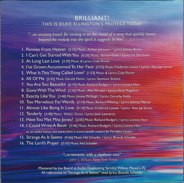 Hal Schaefer : Brilliant! (CD, Album)