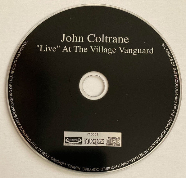 John Coltrane : "Live" At The Village Vanguard (CD, Album, Mono, RE)